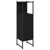 vidaXL Juego de muebles de ba&ntilde;o Roble Negro 33 x 33 x 120,5 cm