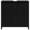 vidaXL Armario de baño madera contrachapada negro roble 60x33x60 cm