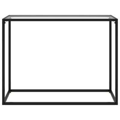 vidaXL Mesa consola vidrio templado transparente 100x35x75 cm