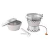 Easy Camp Juego de cocina para camping Storm plateado