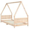 vidaXL Estructura de cama para niños madera maciza de pino 90x200 cm