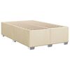 vidaXL Cama box spring con colch&oacute;n tela color crema 90x190 cm