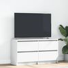 vidaXL Mueble para TV madera contrachapada blanco 100x35x54 cm