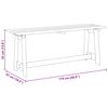 vidaXL Banco de exterior Marrón 119 x 35 x 47 cm Madera maciza de pino