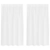 vidaXL Cortina de Voilé con cortinas 2 pcs 140 x 140 cm Poliéster