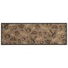 vidaXL Alfombra de cocina lavable terciopelo marrón Morning 60x180 cm