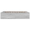 vidaXL Estructura de cama madera de ingenier&iacute;a gris Sonoma 150x200 cm