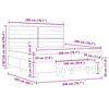 vidaXL Cama tipo Box Spring con colch&oacute;n Crema 200 x 200 cm tela