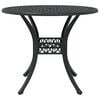 vidaXL Conjunto de Comedor de Jard&iacute;n 7 pcs Negro Aluminio