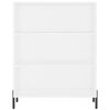 vidaXL Aparador alto madera contrachapada blanco 69,5x34x180 cm