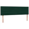 vidaXL Cama box spring con colch&oacute;n terciopelo verde oscuro 160x210 cm