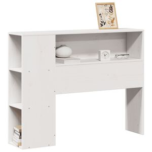 vidaXL Cabecero de cama almacenaje madera maciza pino blanco 75 cm