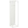 vidaXL Le&ntilde;ero blanco 25x25x100 cm Acero laminado en fr&iacute;o