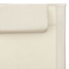 vidaXL Tumbonas 2 unidades textilene crema y gris