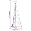 vidaXL LED para árbol de Navidad 363 LEDs blanco frío 182 cm
