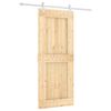 vidaXL Puerta Corredera Natural y Blanco 85 x 210 cm