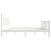 vidaXL Estructura de cama de madera maciza blanca 140x200 cm