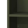 vidaXL Leñero verde oliva 40x30x75 cm Acero laminado en frío