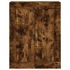 vidaXL Aparador alto madera contrachapada roble ahumado 69,5x34x180 cm