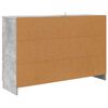 vidaXL Vitrina Gris Concreto 100 x 30 x 65,6 Madera contrachapada
