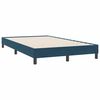 vidaXL Cama box spring sin colch&oacute;n azul oscuro terciopelo 120x220 cm