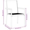 vidaXL Conjunto de Comedor de Jard&iacute;n 5 pcs Negro