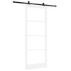 vidaXL Puerta Corredera ORKDAL 93 x 232 cm Blanco y Negro