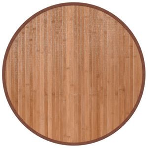 vidaXL Alfombra redonda bamb&uacute; color natural 60 cm