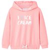 Sudadera con capucha infantil rosa brillante 104