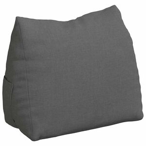 vidaXL Coj&iacute;n de Espalda Gris oscuro 45 x 20 x 35 cm tela