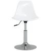 vidaXL Sillas de comedor giratorias 2 unidades PP blanco
