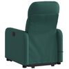 vidaXL Sill&oacute;n masaje el&eacute;ctrico reclinable elevable tela verde oscuro