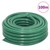 vidaXL Manguera de jard&iacute;n con accesorios PVC verde 0,75" 100 m