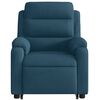 vidaXL Sill&oacute;n reclinable de masaje el&eacute;ctrico elevable terciopelo azul