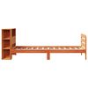 vidaXL Estructura de cama sin colch&oacute;n madera maciza marr&oacute;n 75x190 cm