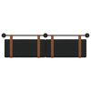 vidaXL Cabecera Colgante Liso Negro 170 x 55 x 5 cm PU antiguo