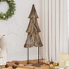 vidaXL &Aacute;rbol de Navidad Marr&oacute;n 121 cm Madera de teca maciza