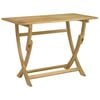 vidaXL Mesa de jard&iacute;n plegable madera maciza de acacia 110x55x75 cm