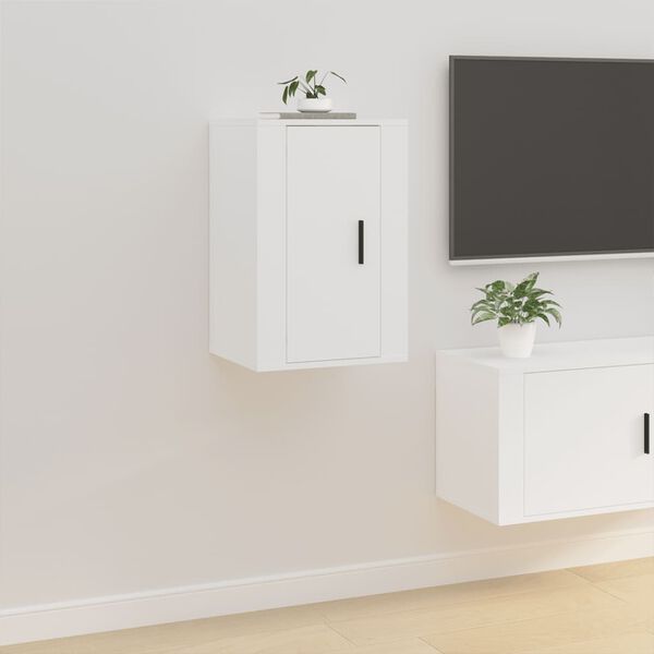 vidaXL Mueble para TV de pared blanco 40x34,5x60 cm