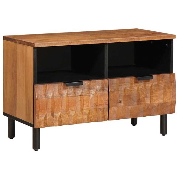 vidaXL Mueble de TV con caj&oacute;n Acabado de Acacia Marr&oacute;n 70 x 33 x 46 cm