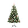vidaXL &Aacute;rbol de Navidad Artificial Plegable con Nieve Esponjosa 150 cm