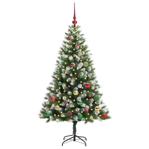 vidaXL &Aacute;rbol de Navidad Artificial Plegable con Nieve Esponjosa 150 cm