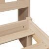 vidaXL Cama con estantería sin colchón madera maciza de pino 150x200cm