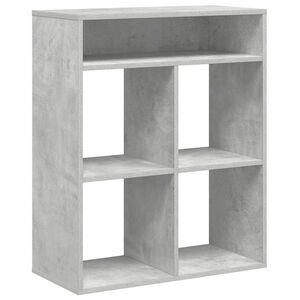vidaXL Estanter&iacute;a madera contrachapada gris hormig&oacute;n 66x31x80 cm