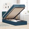 vidaXL Estructura de cama otomana colch&oacute;n terciopelo azul oscuro