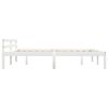 vidaXL Estructura de cama sin colchón madera de pino blanco 180x200 cm