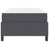 vidaXL Estructura de cama con colch&oacute;n Gris oscuro 90 x 200 cm tela
