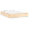 vidaXL Estructura de cama sin colch&oacute;n madera maciza 140x200 cm