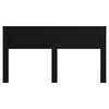vidaXL Cabecero Roble Negro 200 cm Madera contrachapada