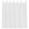 vidaXL Cortinas de gasa con trabillas 2 uds. color blanco 140x140 cm